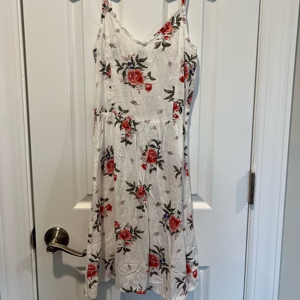 White Floral Dress